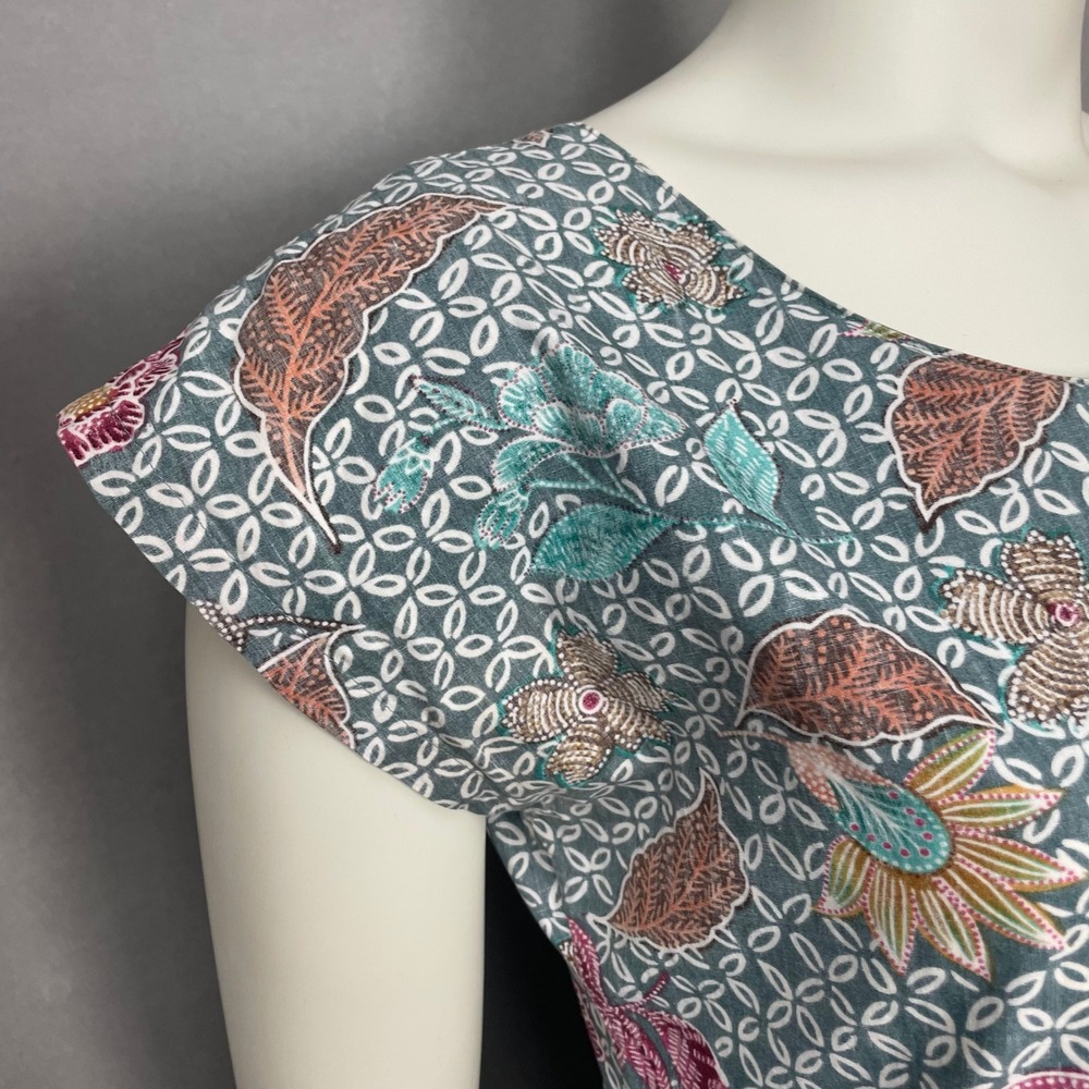 Vintage Reyn Spooner Dress Batik Floral Pattern Hawaiian Cotton Women Small Boho - Picture 9 of 16